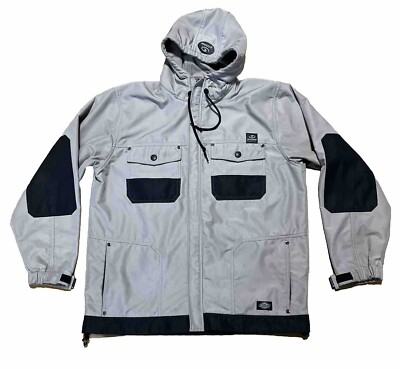 DICKIES STORM WEATHERPROOF LINED JACKET Men s Large Hooded Pockets Mach. Wash