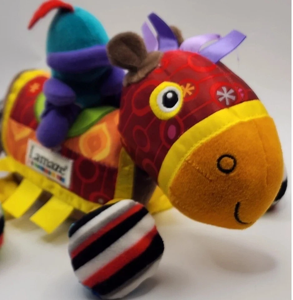 Lamaze Infant Developmental Prance Un Lote Caballo Caballero 9" Peluche Sonajero Cochecito Foto 4 de 4
