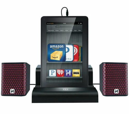 iHome iK8B SMARTDESIGN Rechargeable Portable Speakers KINDLE FIRE deal from eBay