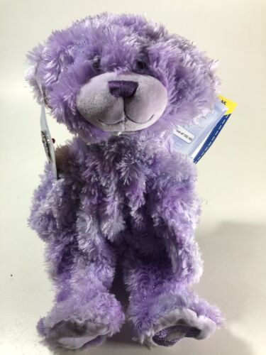 Build- A- Bear Gem of a Friend Amethyst Purple Sparkles 16" Plush Teddy NWT PIN - Picture 1 of 7
