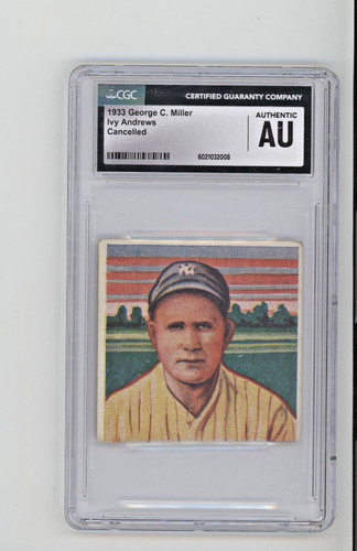 Ivy Paul Andrews card from 1933 George C. Miller