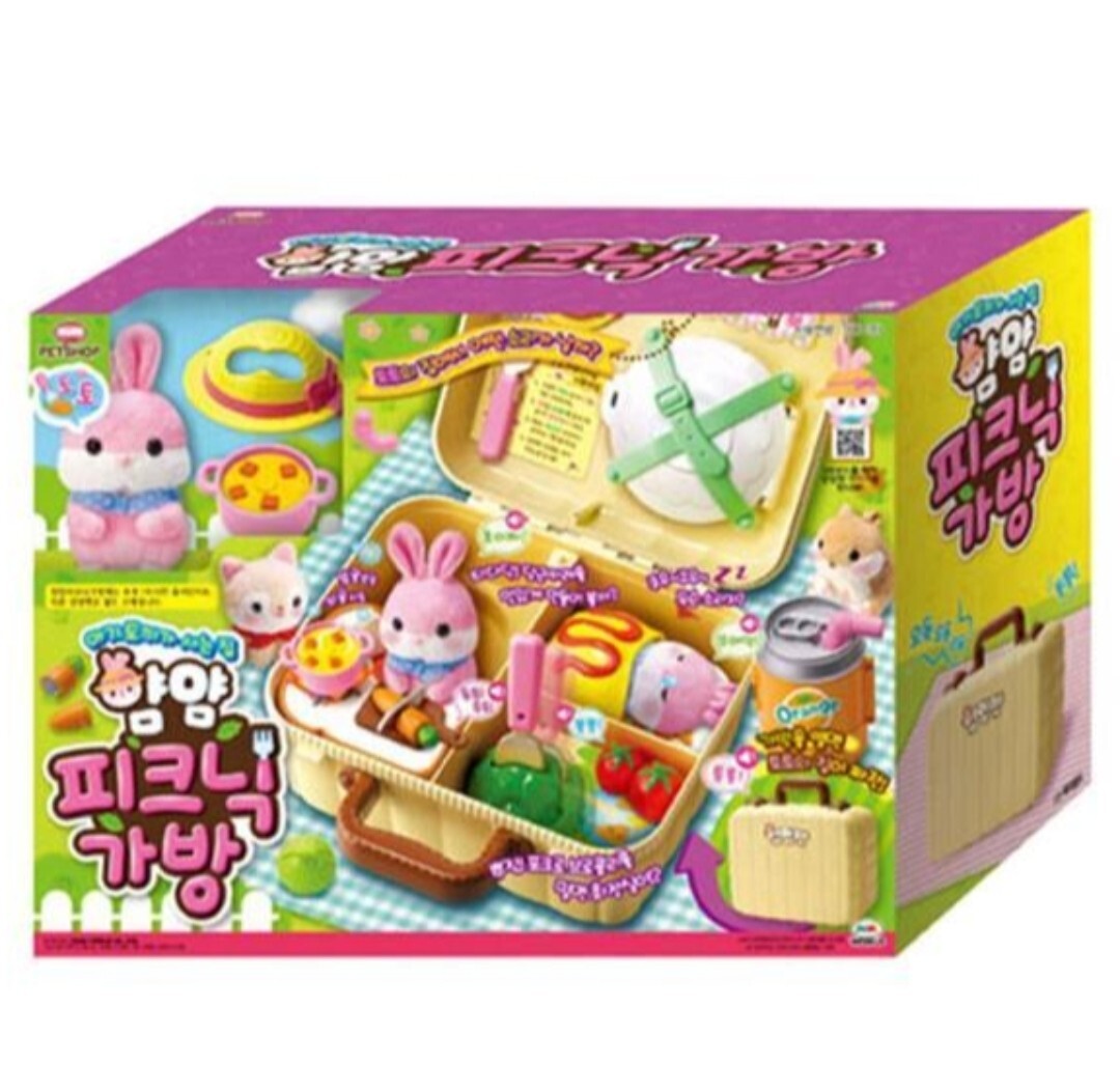 知育玩具 Mimi MIMI YAM YAM Picnic Bag Baby Rabbit Toto's House Doll Role Play