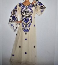 Royal moroccan dubai beautiful zari work jilbab jalabiya kaftan dress