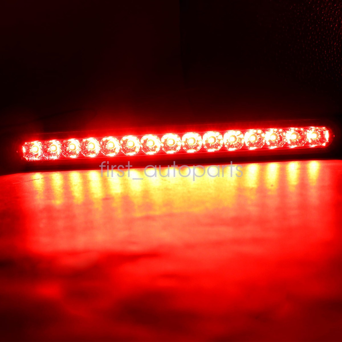 2PCS Red 10" LED Truck Trailer Strip 3rd Brake Lights Rear Turn Tail Light Bar E - Foto 2