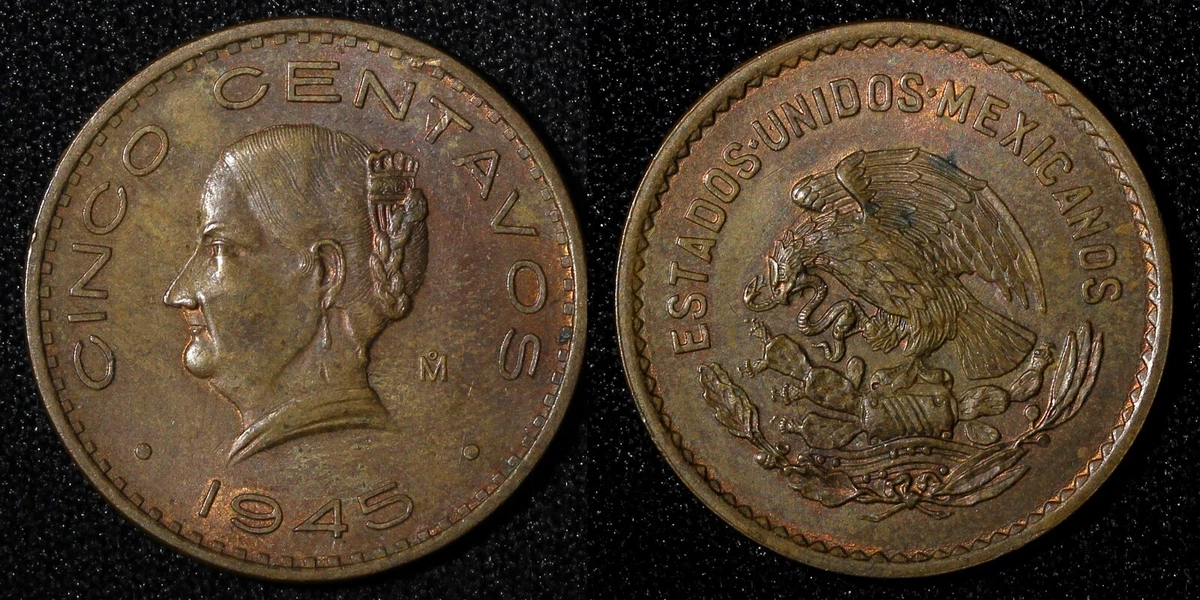 5 Centavos 1945 Year Mexican Coins (1905-Now) for sale | eBay