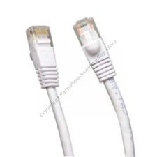 Lot10 25ft Cat5e Ethernet Cable/Cord White $SHIP DISC{F