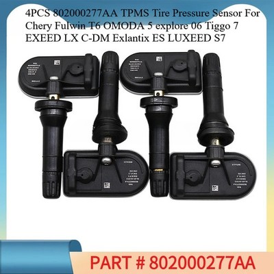 4PCS TPMS Tire Pressure Sensor For Chery Fulwin T6 OMODA 5 explore Tiggo 7 EXEED