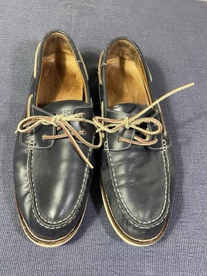 Vionic Lloyd Boat Shoes Oxfords Mens Size 12 Blue Leather Casual Ortho Comfort