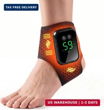 Foot Massager for Neuropathy Pain Relief, Cordless Ankle Massager with Heat, Rec