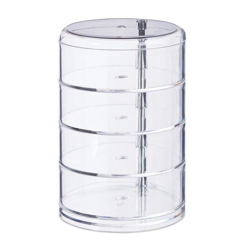 Organizador maquillaje cajón para belleza redondo acrílico estuche de maquillaje - Imagen 7 de 7