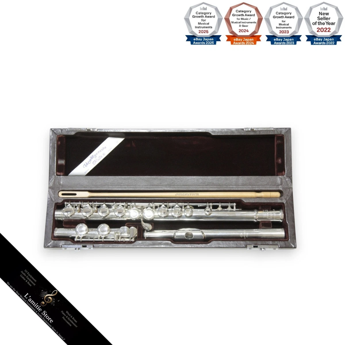 Miyazawa MS-70S strumenti a fiato flauto argento sterling strumento Miyazawa MS-70S strumenti a fiato flauto argento sterling strumento