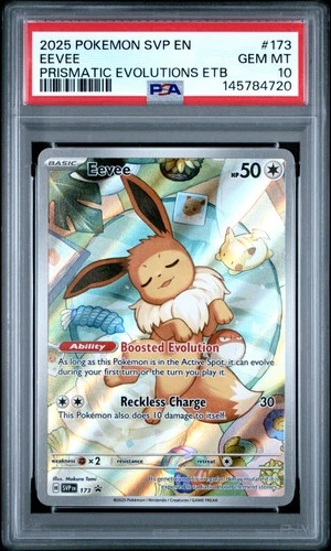 2025 POKEMON SVP EN-SV BLACK STAR PROMO #173 EEVEE PSA 10