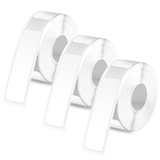 480pcs/3 Rolls White Label Tapes for Phomemo D30, 12x50mm M,