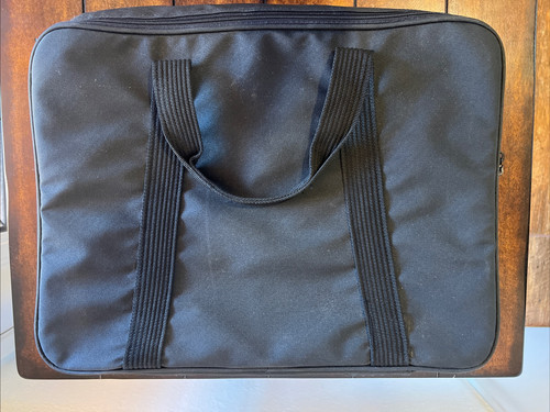 Wine Carrying Bag. Black. Holds 4 Bottles Handle And Shoulder Strap - Picture 4 of 10
