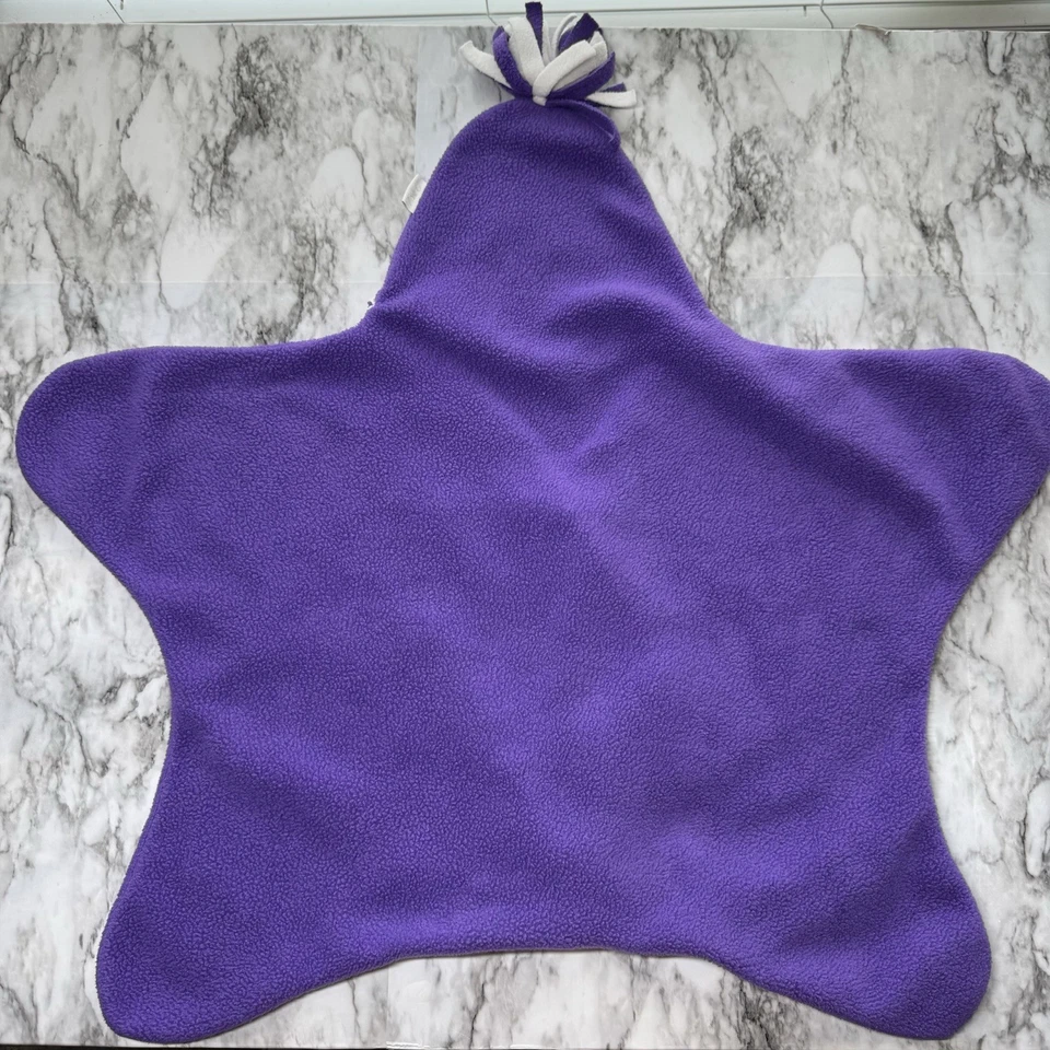 Manta de viaje polar infantil Starsnug portátil con sombrero púrpura 0-4 meses púrpura Foto 2 de 4