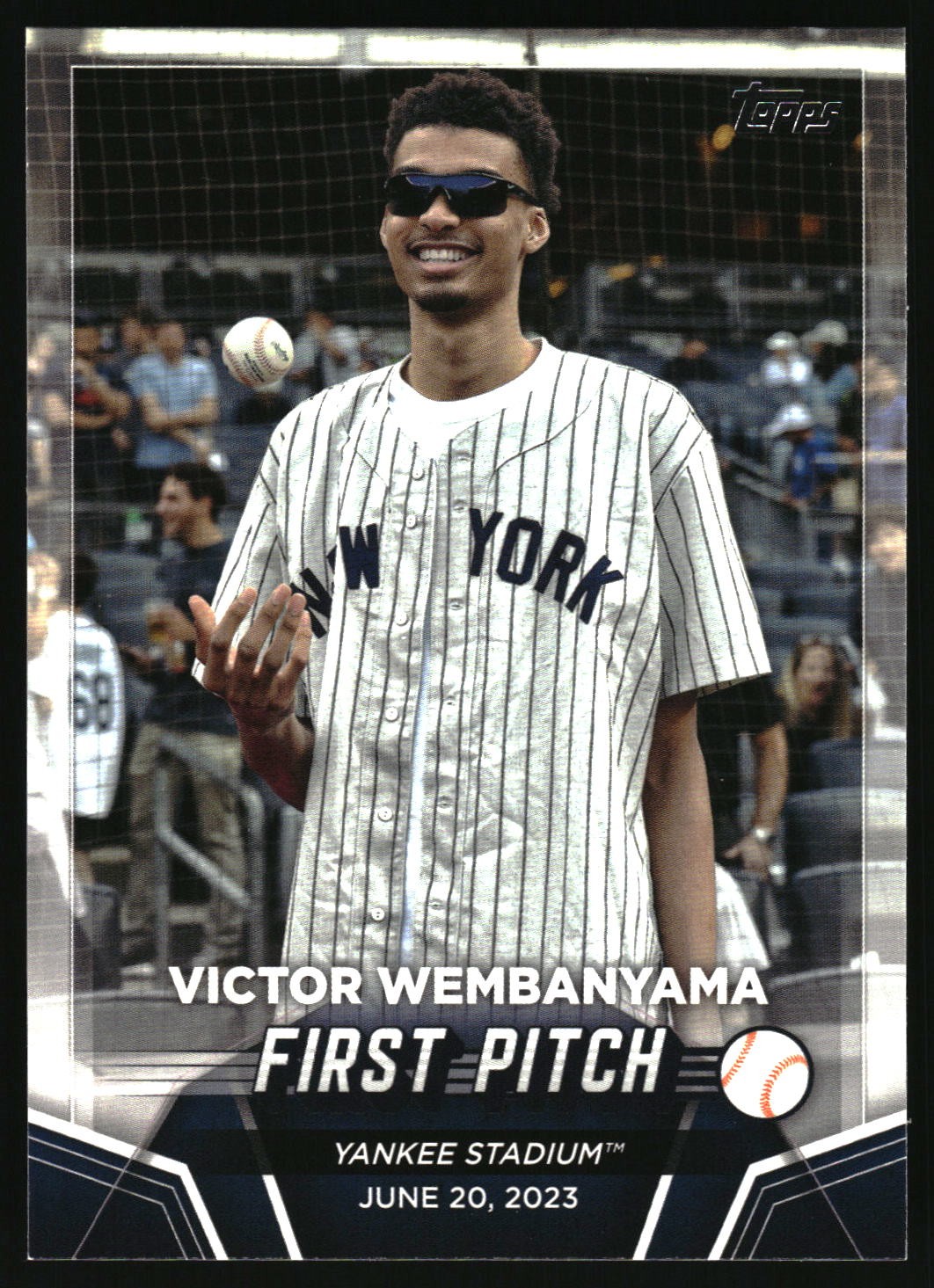2024 Topps #FP-1 Victor Wembanyama First Pitch - New York Yankees