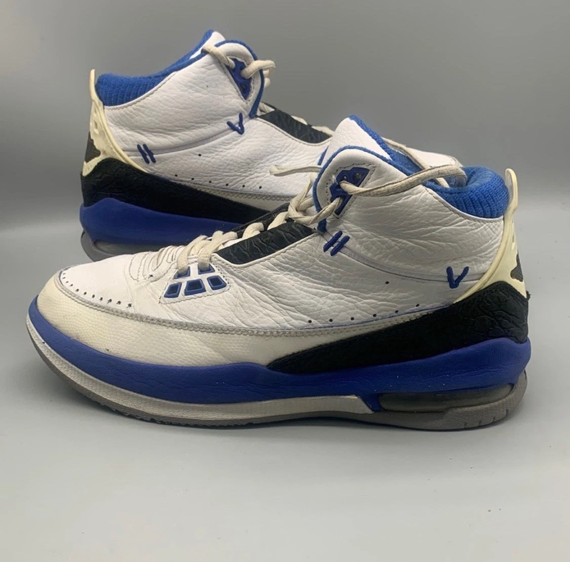 Jordan Jordan 2.5 Team 7.5 White Mens Basketball Sneakers 331987-171 Nike Air Jordan 2.5 Team 2 Point 5 Shoes Blue White 331987  main image 4