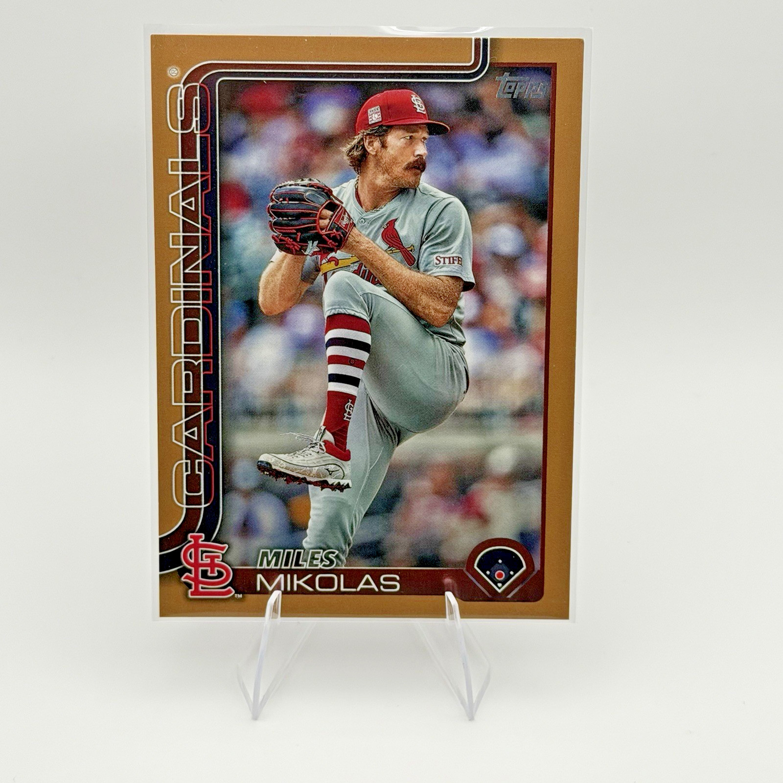 2025 Topps Series 1 Baseball - Miles Mikolas #137 Gold Border /2025