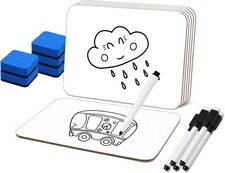 5 Pcs Small White Board 5 x 7 Inch Mini Dry Erase Board Small White Boards with