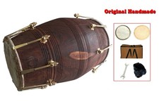 Professional Sheesham Nut Bolt Dholak 17&rdquo; Tunable Indian Master Folk Drum + Bag
