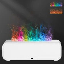 Colorful Flame Air Aroma Diffuser Humidifier, Dynamic Fire Flame Sound Pickup...