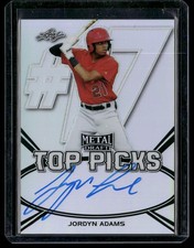 2018 Leaf Metal Draft #TP-JA2 Jordyn Adams Top Picks Autographs