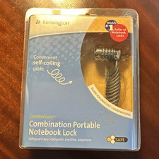 Kensington ComboSaver Combination Notebook Lock w/ Self-Coiling Cable K64560US