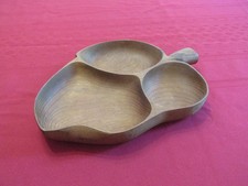 Vintage Wood Leaf-Shaped Tray