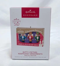 Hallmark Keepsake Nifty Fifties Anniversary Nutcracker Ornament 2023