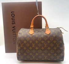 Auth Louis Vuitton Monogram Speedy 30 M41526 Hand Bag W/Box NS080279