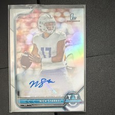 Topps 2021-22 Bowman Chrome Prospect Autograph Nick Starkel Rookie #BCPA-NS