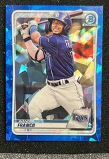 2020 Bowman Baseball Sapphire Wander Franco Chrome #BCP-1 Tampa Bay Rays