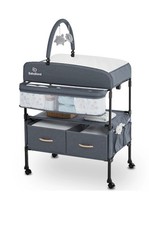 Portable Baby Changing Table with 2 Storage Baskets, BabyBond Foldable Changing