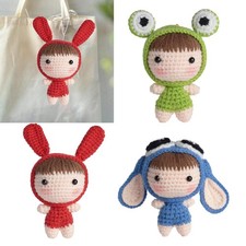 Handmade Knitting Starter Kit Schl&uuml;sselanh&auml;nger H&auml;kelset f&uuml;r Anf&auml;nger f&uuml;r