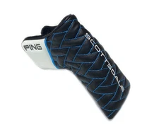 NEW 2025 Ping Scottsdale Black/White/Blue Magnetic Blade Putter Headcover