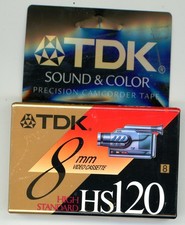 TDK 8MM Cassette Tape HS 120 Camcorder Video Sealed