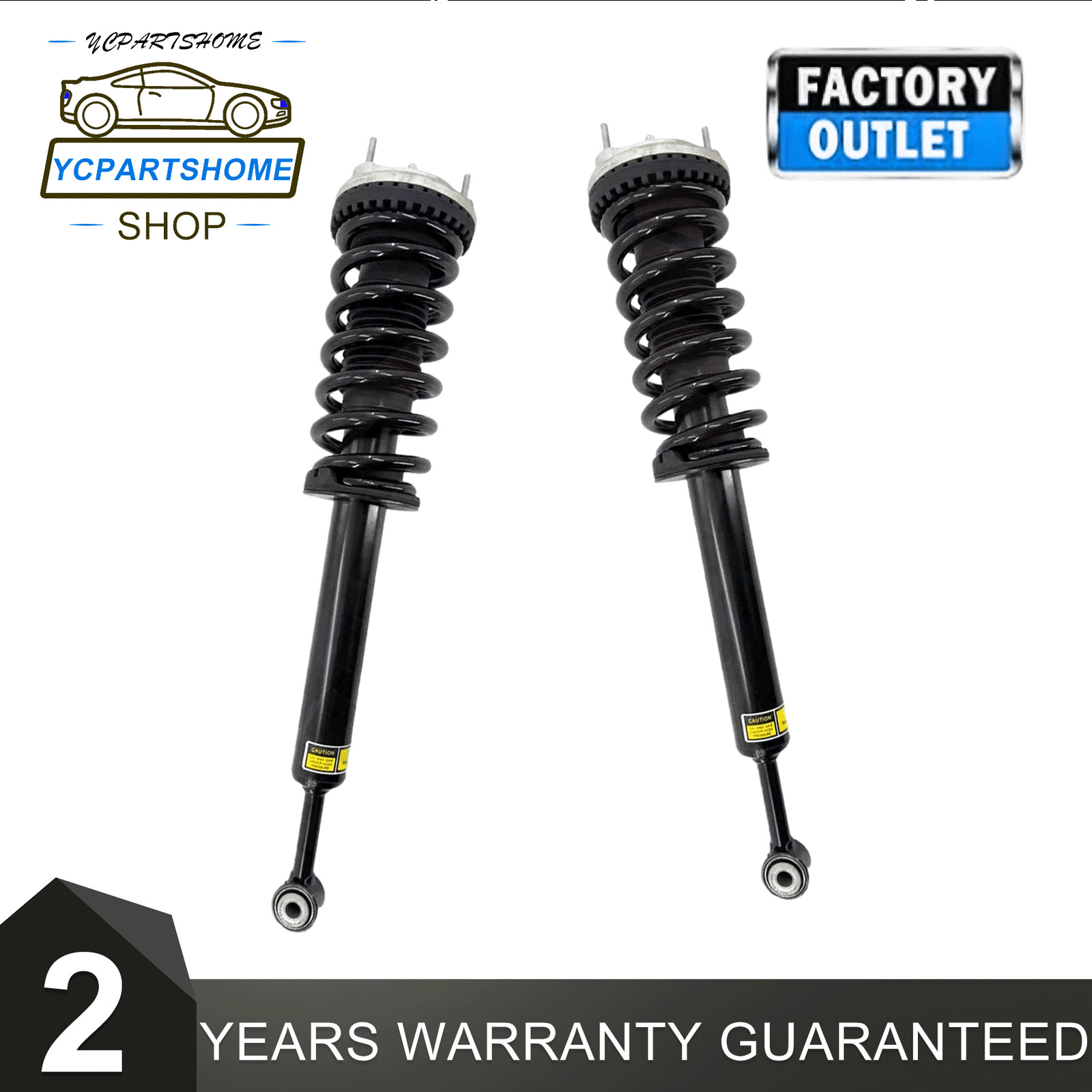Front Shock Absorber Strut Assembly For Maserati Ghibli RWD 2014-2019 2PCS
