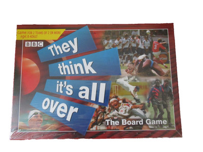 Seltenes Vintage They Think Its All Over Brettspiel Brandneu Vollständig