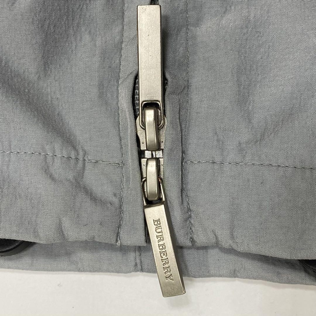 Burberry London Windbreaker Mountain Parka Jacket Gray Nylon Size L For Men thumbnail 8