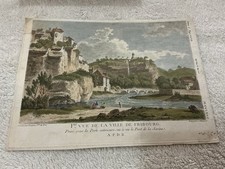 Vue De La Ville De Fribourg L J Masquelier After Perignon Pyre Du Roi. C 1784