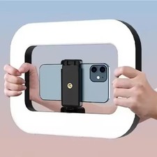 Handheld Ring LED Rechargeable Fill Light - Portable, Adjustable 2500K-8500K