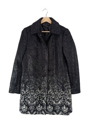 SISLEY Übergangsmantel Damen Mantel Gr. DE 34 schwarz Casual-Look
