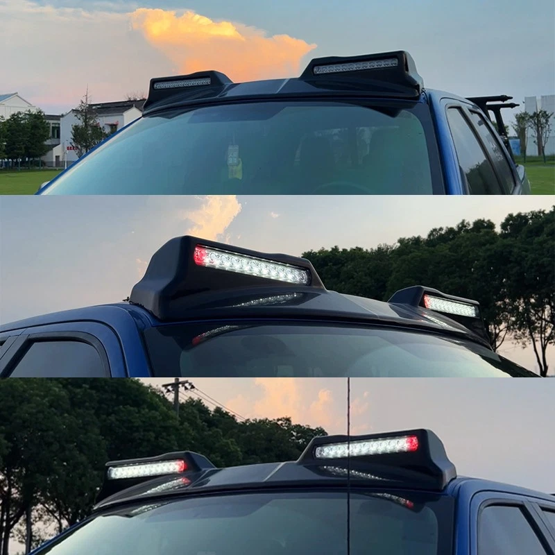 For 2021-2023 Ford F150 F-150 Platinum Roof Top Spoiler Lip w/ LED Lights New Foto 3 de 4