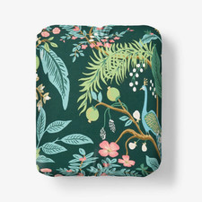 Company Peacock Classic Smooth Sateen Fitted Bed Sheet - Evergreen Queen
