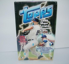VINTAGE 1999 TOPPS BASEBALL SERIES 2 SEALED 36 WAX PACK  BOX