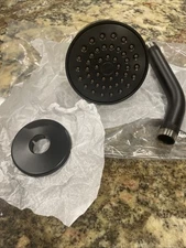 Moen Align Matte Black showerhead, Shower Arm, And Escutcheon
