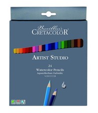 Artist Studio Watercolor Pencil Set 24 Colors Drawing Sketching Art Supply