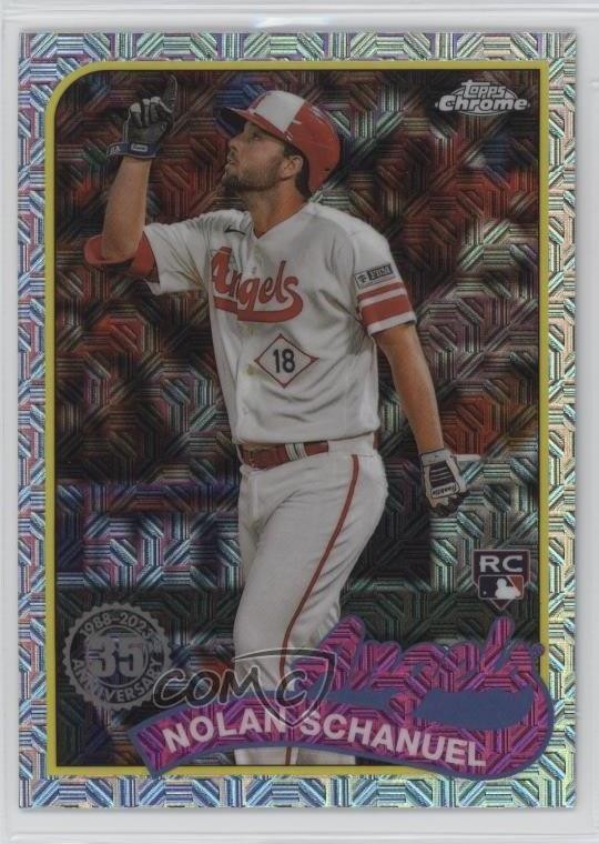 2024 Topps Series 1 1989 Topps Chrome Silver Pack Nolan Schanuel #T89C-49 0np8