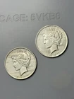 Peace Silver Dollar 1922, 1923 Circulated Ungraded Uncertified