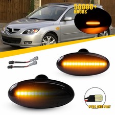 Luz de señalización lateral LED ámbar dinámica para Mazda 5 2004-2009 Mazda 3 2006-10